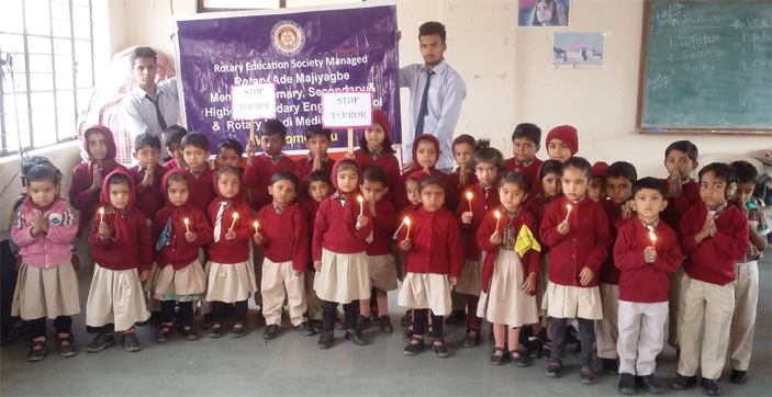 Students of the Rotary Ade Majiyagbe Memorial English Medium Madhyamik School, Kutch.