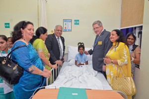 RID Manoj Desai visits RC Chandigarh’s Project Heartline at the Fortis Hospital.
