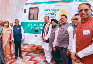 Rotary eye care for villagers