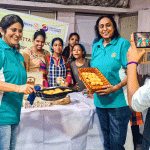 Club members with children
at the Arunima Hospice.