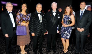 PRIP ­Wilfrid ­Wilkinson (fourth from left) with event ­organiser Rtn ­Nabil Mitry (third from left) and other guests.