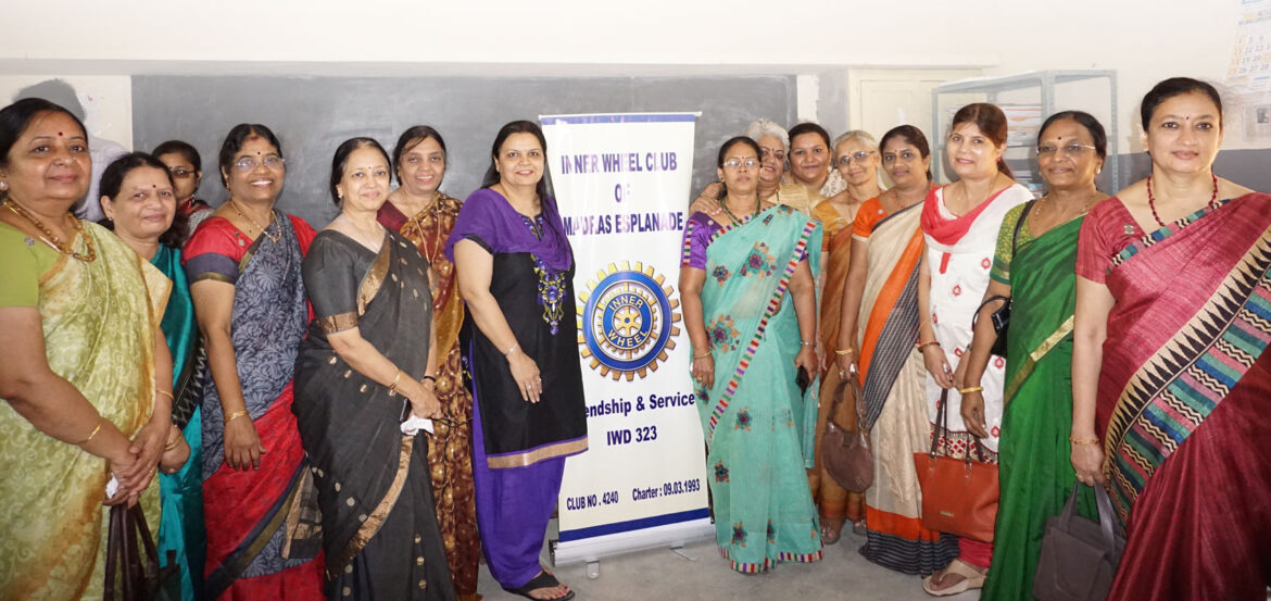 Rubella an invisible danger Inner Wheel members and Rotarians at a Rubella vaccination camp in a school.