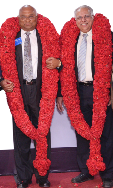 The first felicitation of RIDN C Basker was organised by RID Manoj Desai at D 3212, Tirunelveli.
