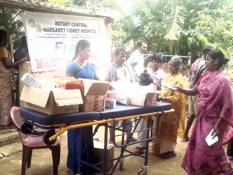 RC Madras Central RI District 3230 <br/> Medical camps conducted at Nanmangalam and Margaret Sidney Hospital, Nanganallur and over 150 patients benefitted from the camp.