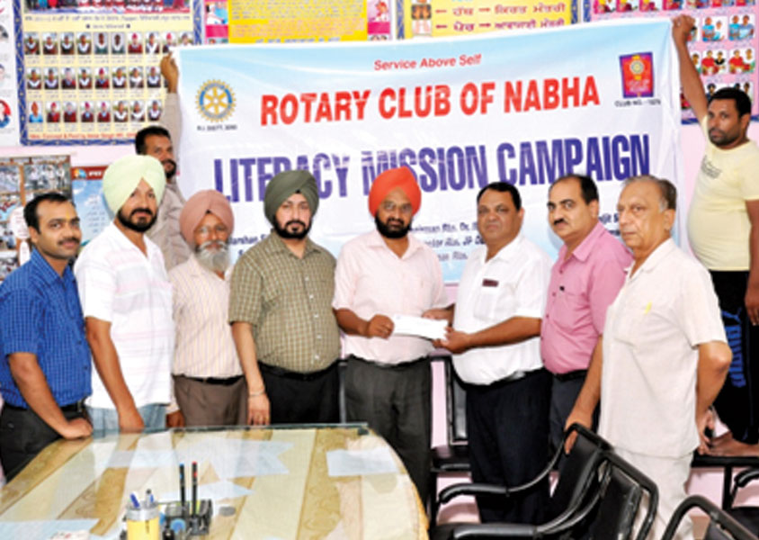 RC Nabha RI District 3090 <br/> Financial assistance provided to a government school to build a shed to seat the students for their mid-day meals.