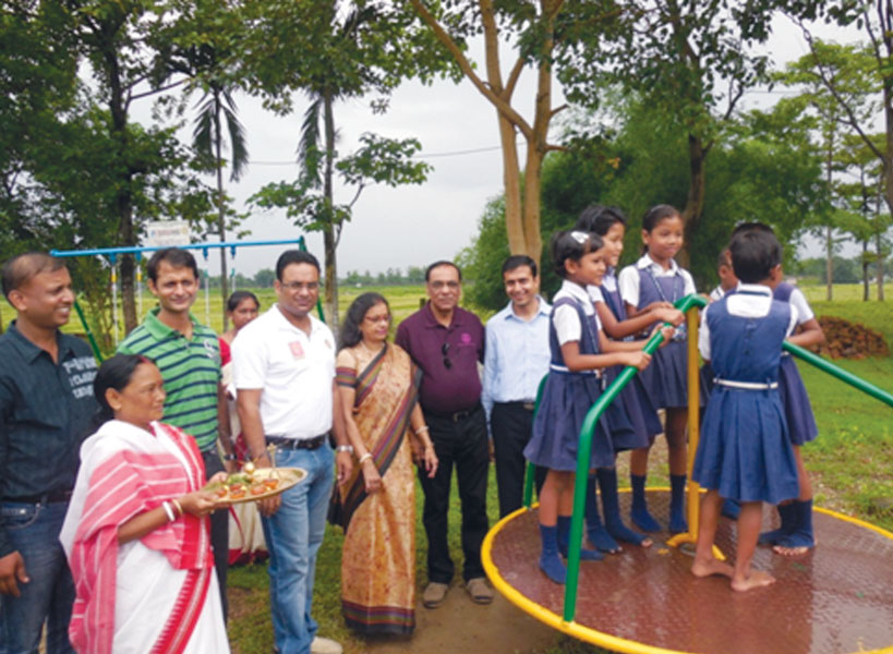 RC Siliguri Green RI District 3240 <br/> The club installed outdoor play equipments at Sharda Shishu Thirtho, Patherghata.