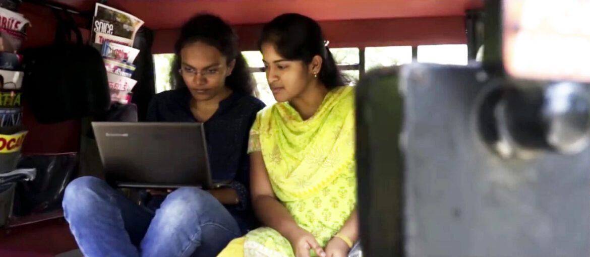 A rockstar auto driver Commuters enjoying a ride in Annadurai’s autorickshaw.