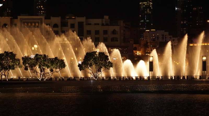 The Dubai Fountain.