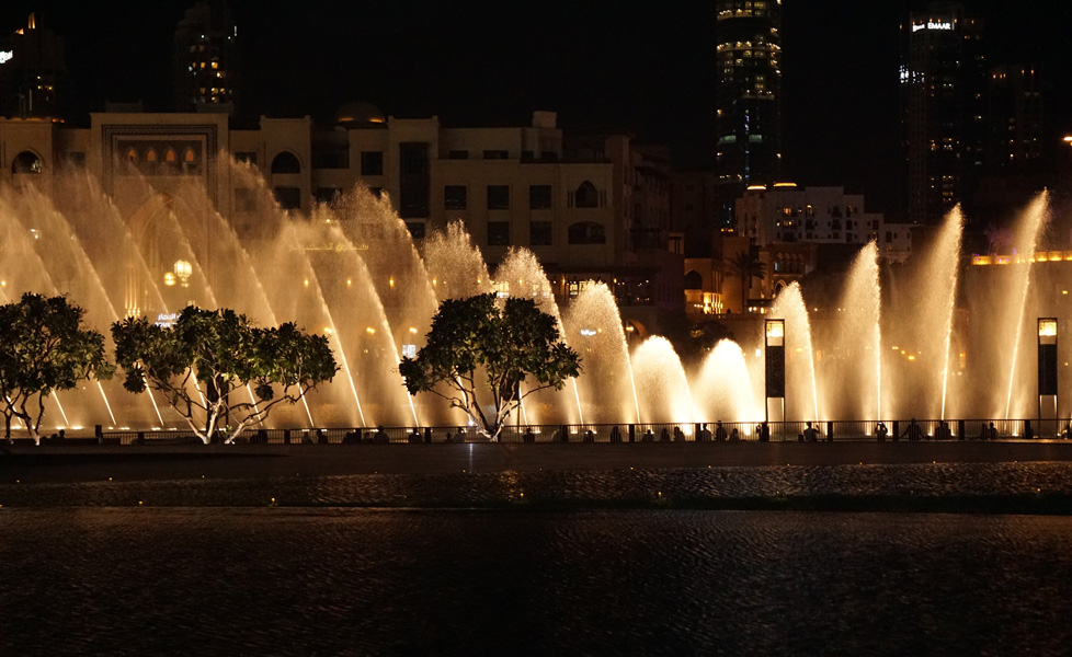 The Dubai Fountain.