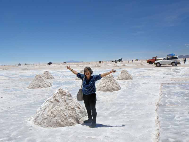 The author explores a tiny stretch of the salt desert.