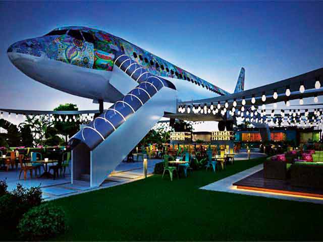 Udta Punjab Hawai Adda is the newest attraction for foodies in Ludhiana. It is an Airbus 320-turned-restaurant created by four brothers inspired by the luxurious food and travel experience of the Maharaja Express train in New Delhi. Engineers redesigned the junked Airbus brought in parts from a scrap dealer in Delhi. All the original elements of the plane, except the furniture, has been retained and it has a bakery, café and a banquet hall. The 70-seater vegetarian restaurant initially had the municipal corporation authorities wondering if it was a new building.