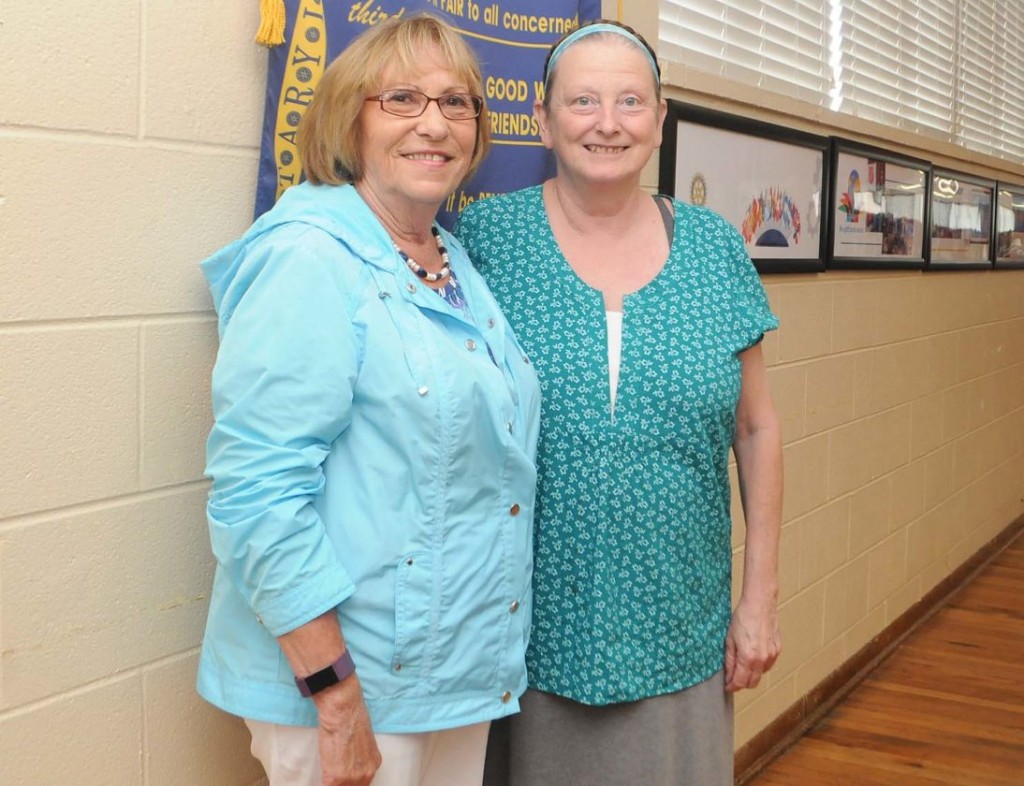 Rotary Club of Elkins members Dottie Wamsley, left, and Bonnie Branciaroli shared information with their local club members after taking part in the Atlanta Convention.Photo: Beth Henry-Vance