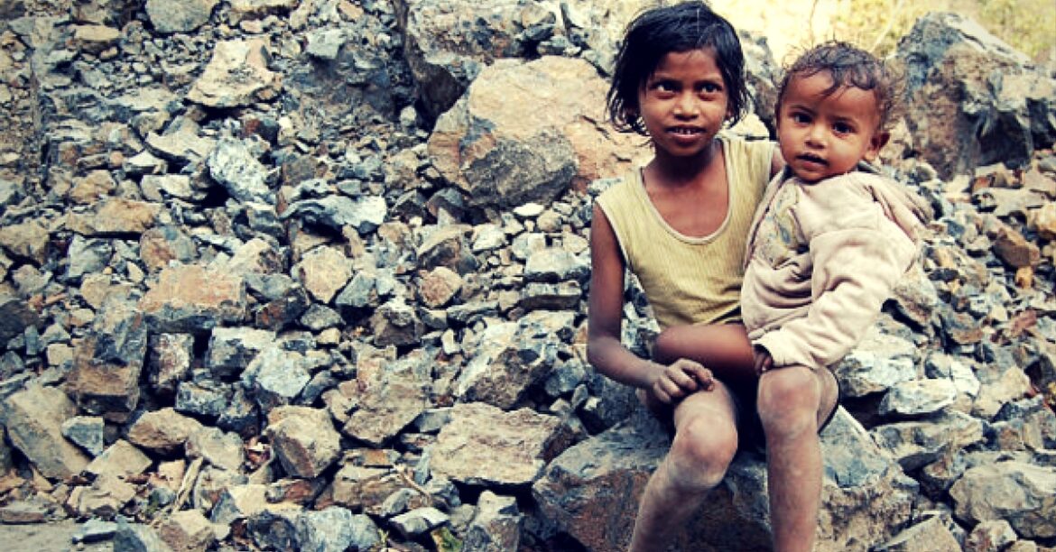 An NGO feeds poor children in Chhattisgarh