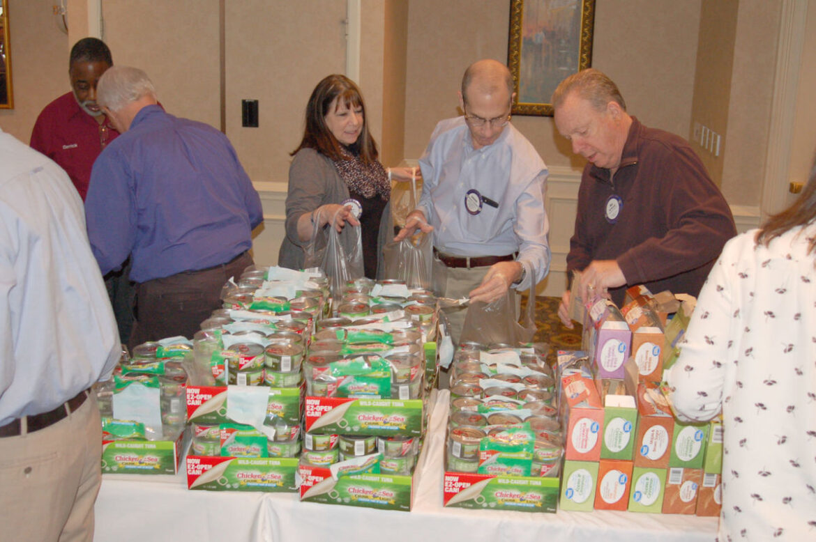 Over 300 food bags for underprivileged families