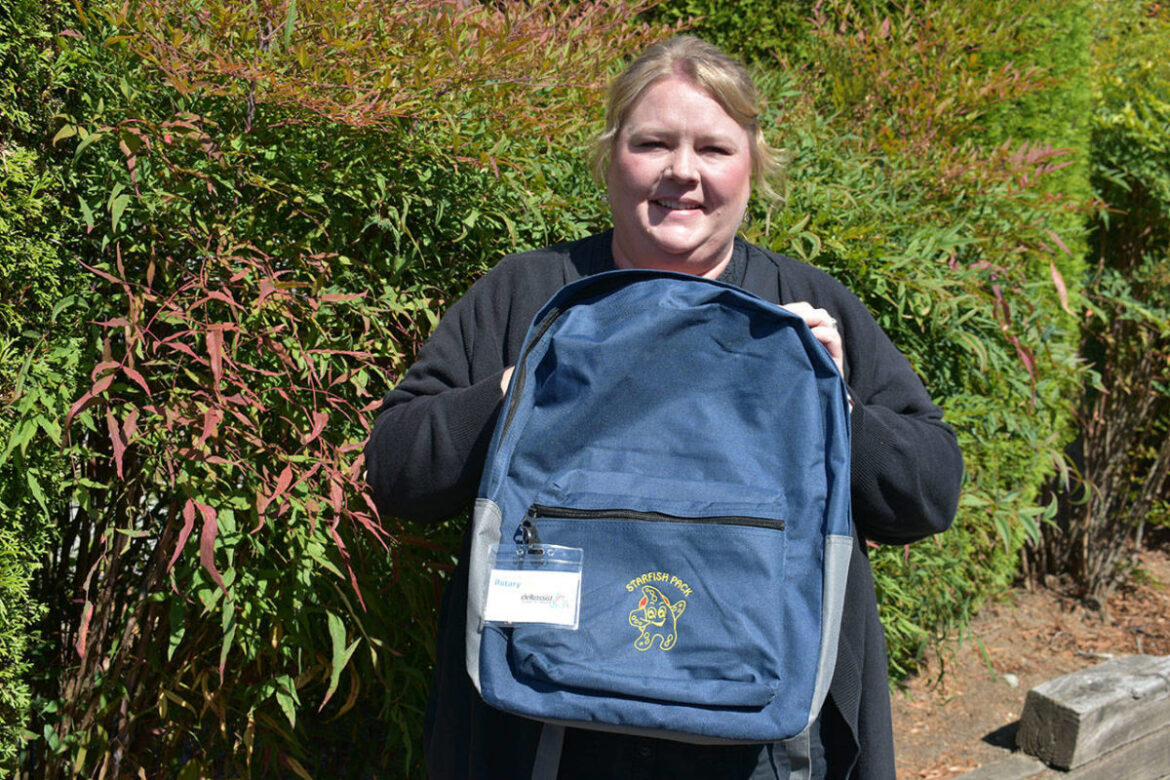 A backpack project offers nutritious food to children