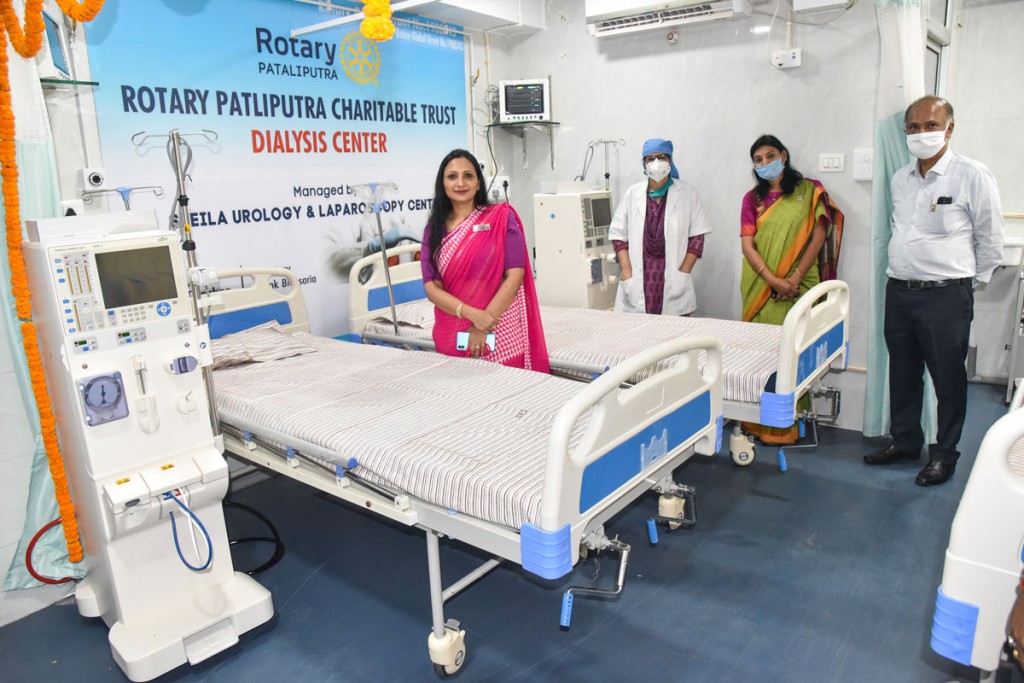 A dialysis centre set up by the club.