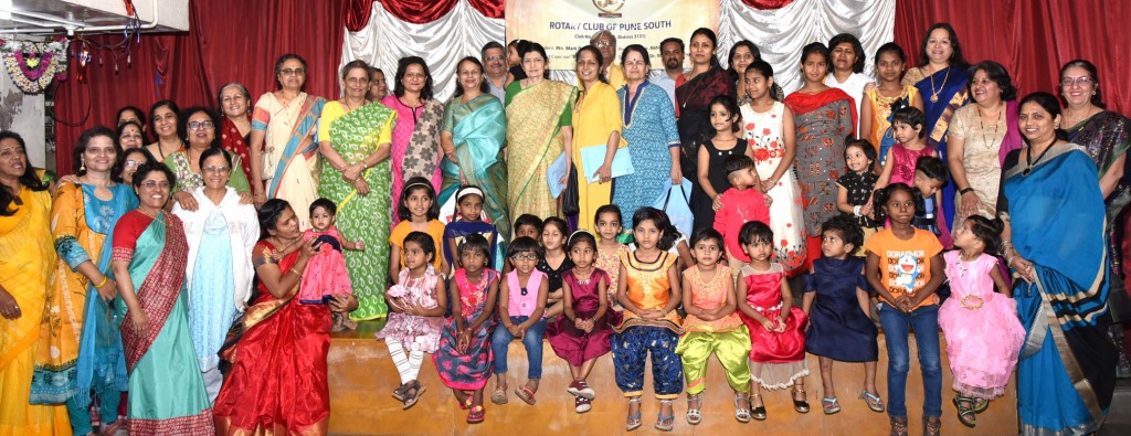 Child beneficiaries of RC Pune South’s Suvarnakanya project.