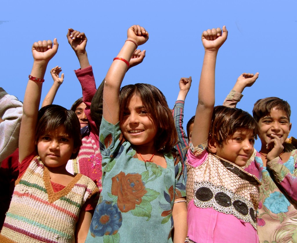 Children at an Asha Kiran centre in Rajasthan.