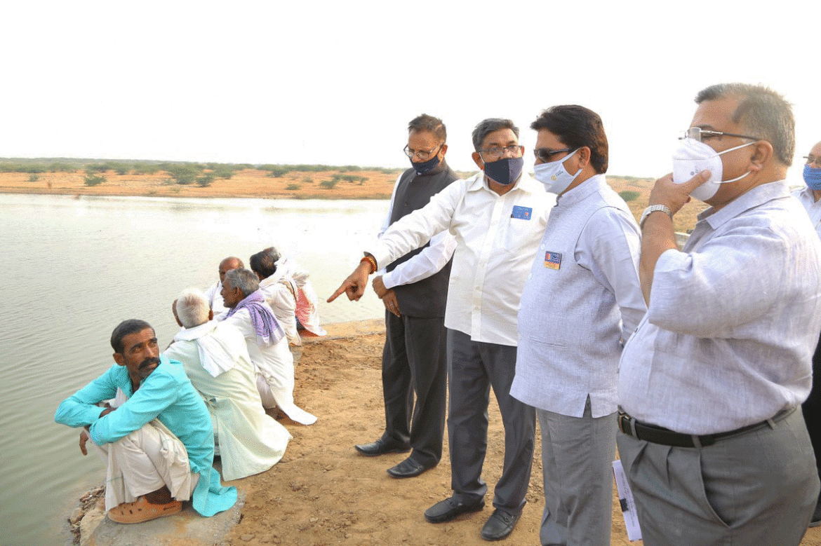 An abandoned pond rejuvenated near Gwalior
