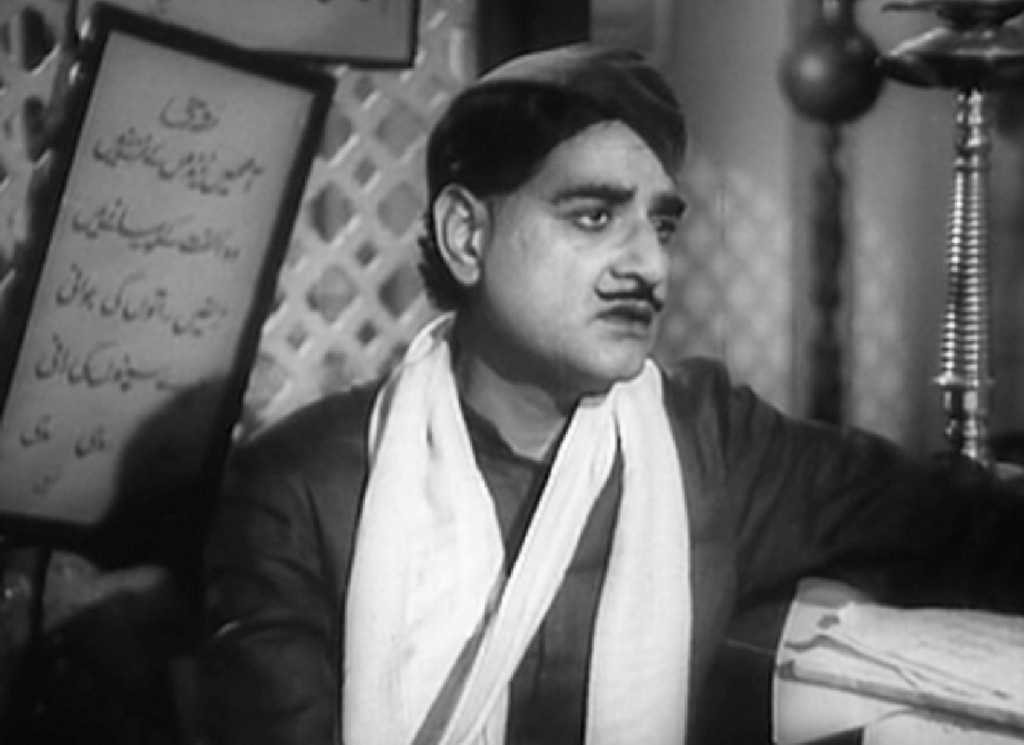 Saigal singing Jab dil hi toot gaya in Shah Jahan (1946).