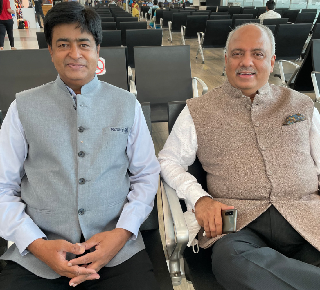 with RID Venkatesh at the Chennai airport.