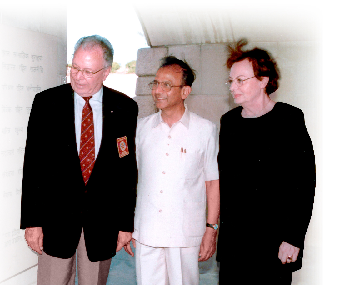 PRIP Rajendra Saboo with PRIP Carlo Ravizza and his wife Rossana during one of their visits to Delhi.