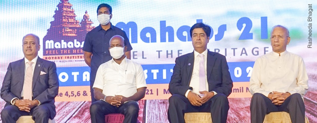 From L: RI President Mehta, TN Health Minister Ma Subramanian, Convener Venkatesh and PRIP K R Ravindran.