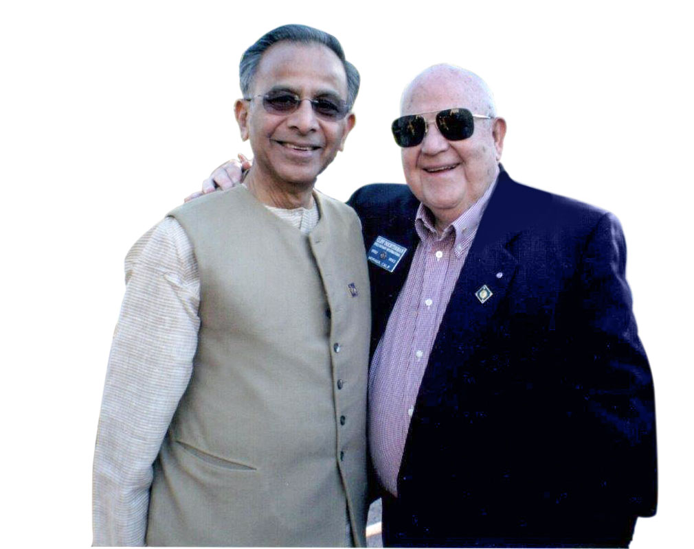 PRIP Rajendra Saboo with PRIP Cliff Dochterman.
