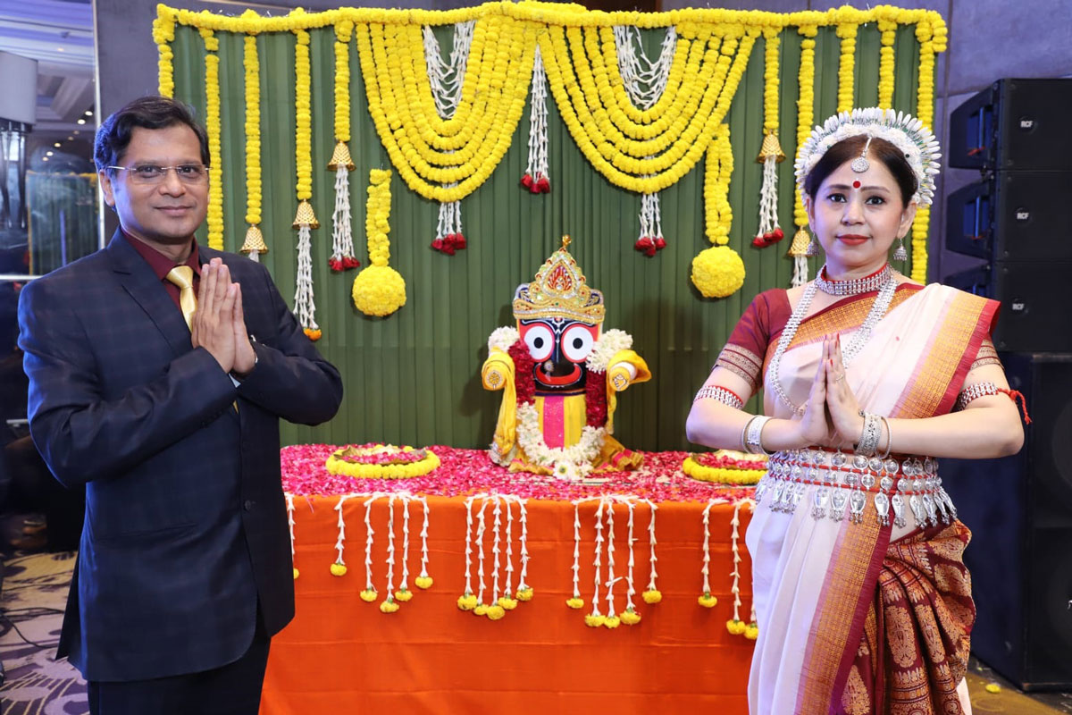RC Delhi Ananta president Amitansu Satpathy and his wife Suryasikha at the inauguration of the hospital.