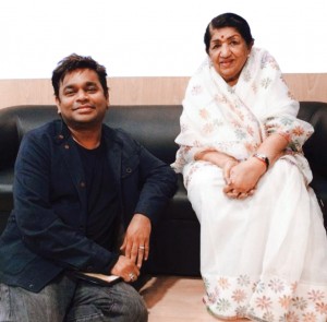 With music composer A R Rahman.