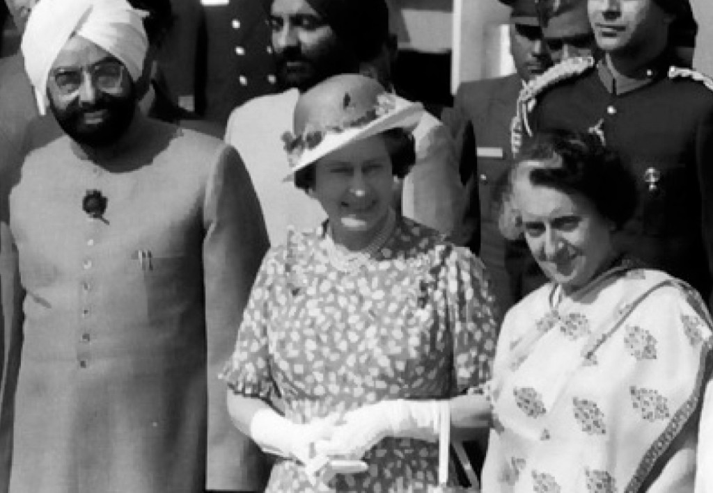 With Prime Minister Indira Gandhi and President Zail Singh.