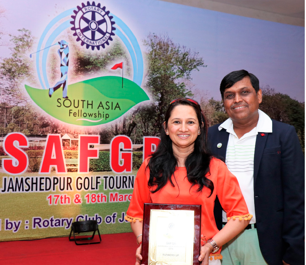 The Sheths at the SAFGR golf tournament in Jamshedpur. 