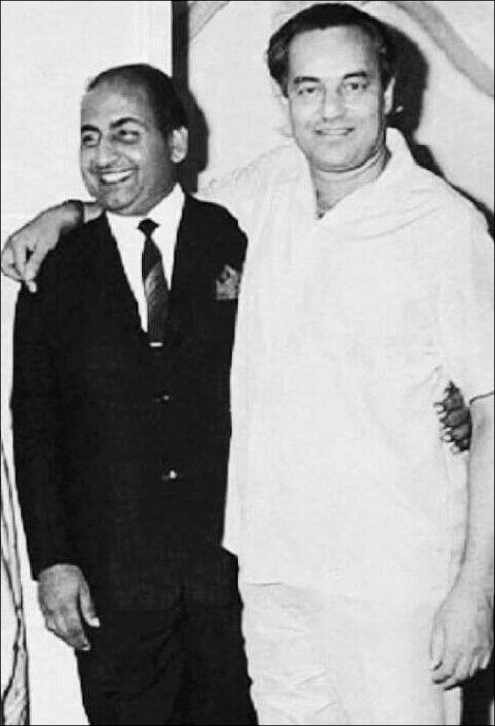 With Mohammed Rafi.
