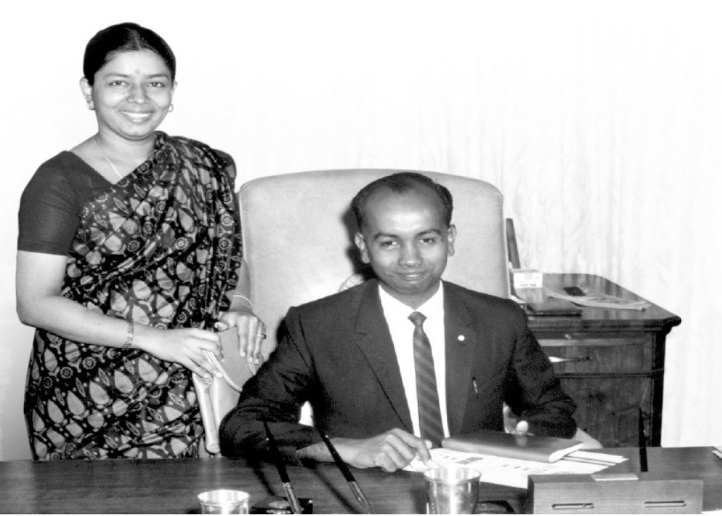 Panduranga Setty with his wife Vasantha.
