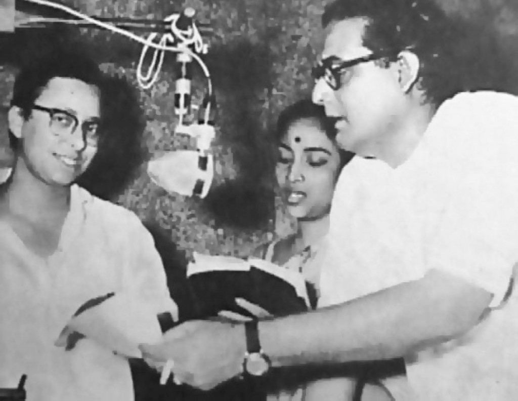 Hemant Kumar with Geeta Dutt and R D Burman.