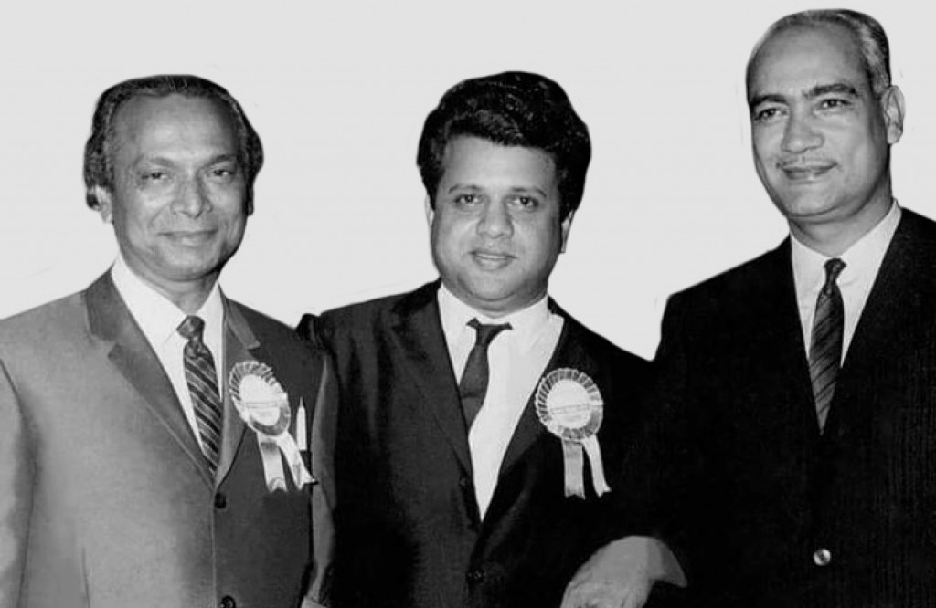 With Shankar Jaikishen and O P Nayyar.