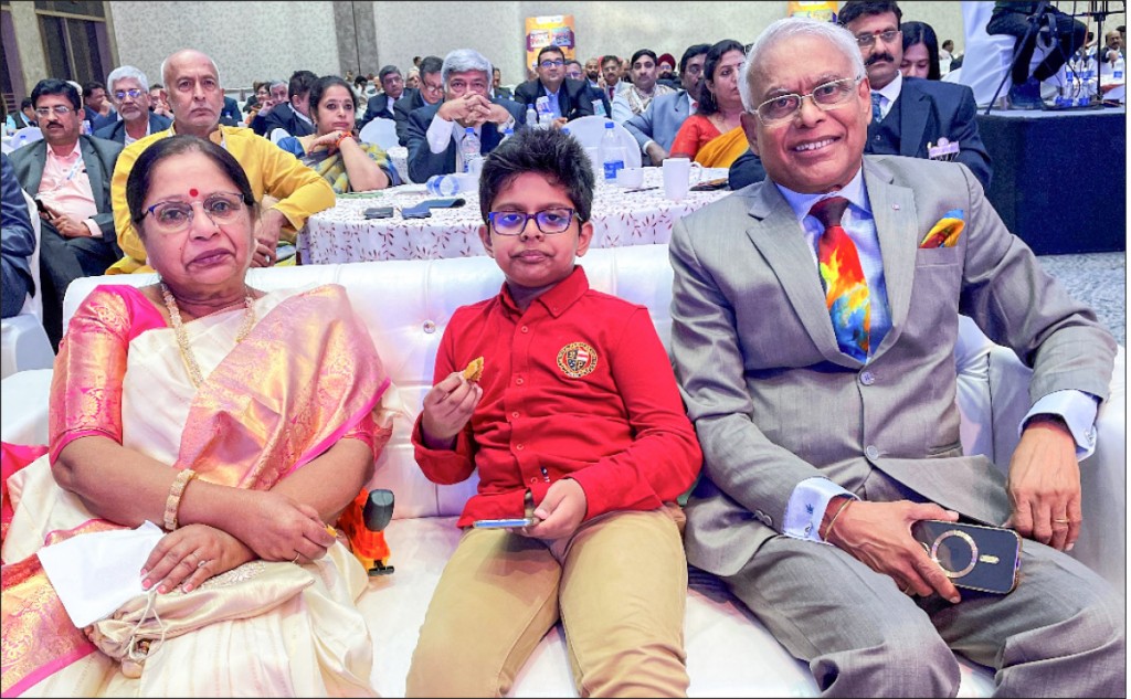 Shipra and RIDE Chowdhury with their grandson.