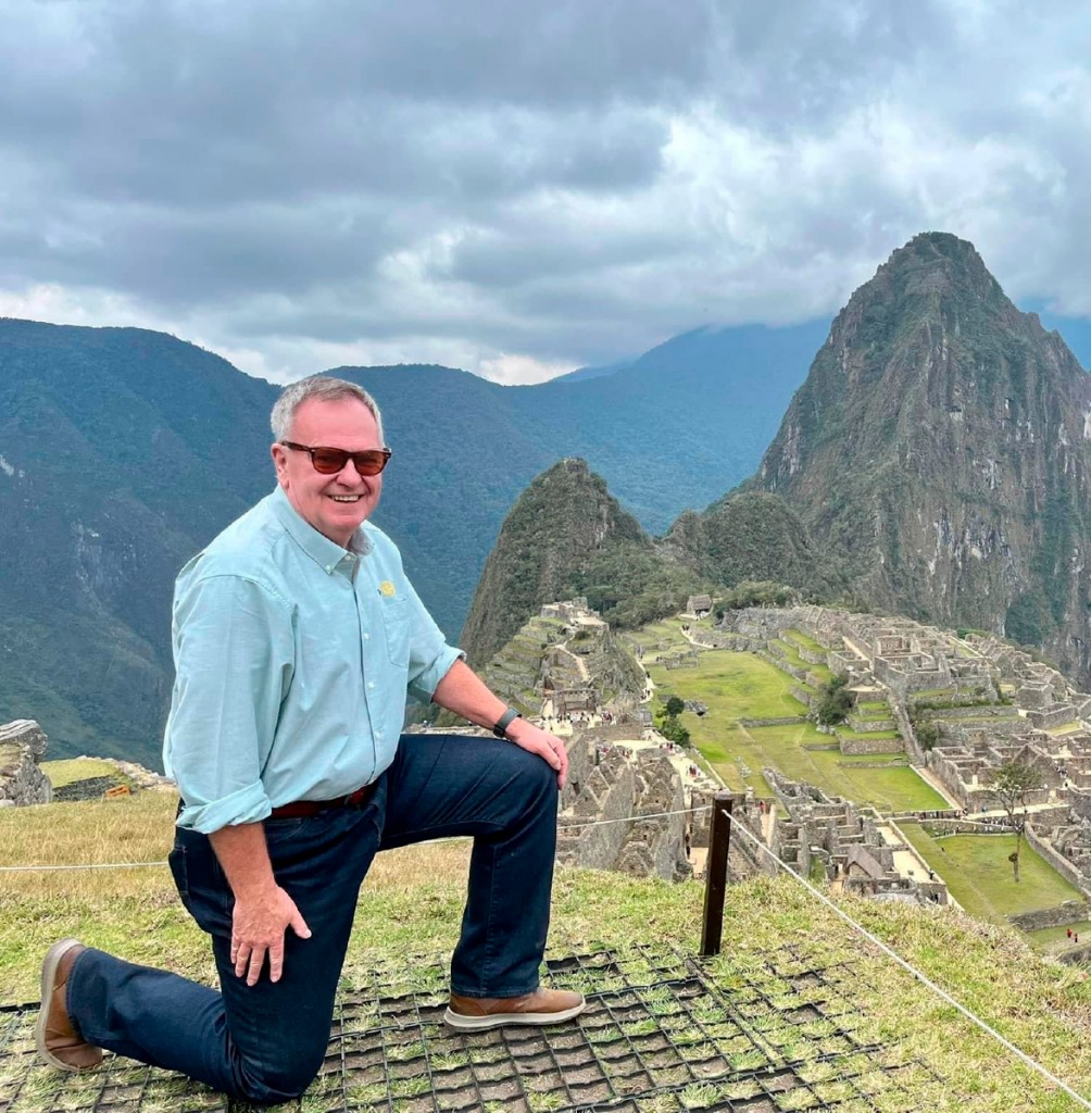 Gordon McInally at Machu Picchu in Peru.