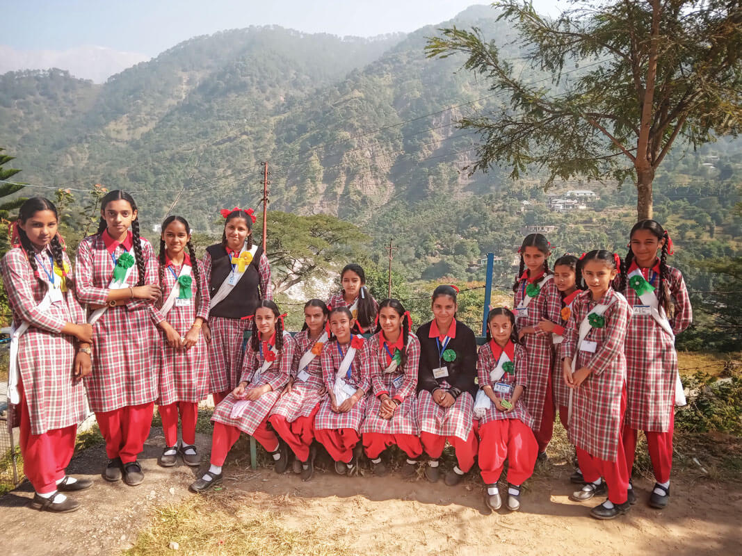 Students of the Bhitlu village school. 