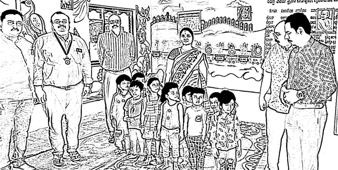 Beautifying anganwadis in Mysuru