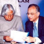 PRIP Rajendra Saboo with former President of India Dr A P J Abdul Kalam during his visit to the Bhavan Vidyalaya in Chandigarh.
