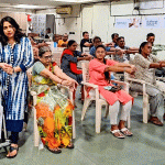 Dr Pooja Bansal taking a group physiotherapy ­session at the Parkinson’s Disease Therapy Centre.