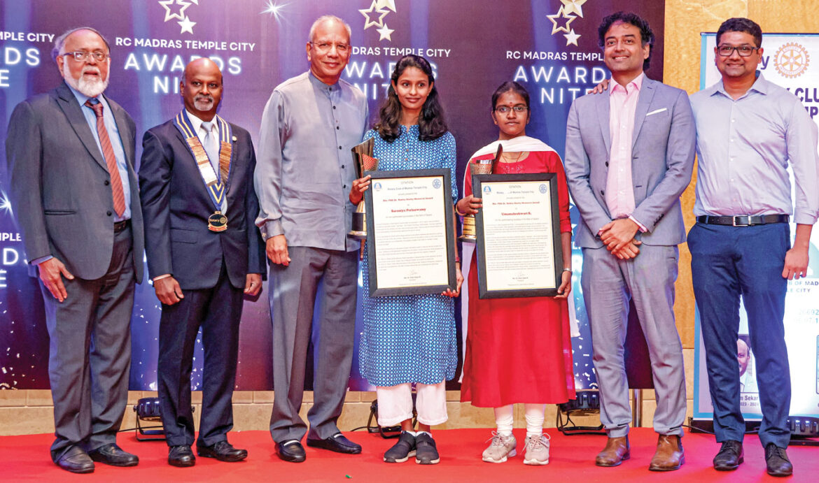An awards night in memory of PDG Rekha Shetty