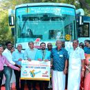 A heart care bus to help health camps in villages of RID 3212