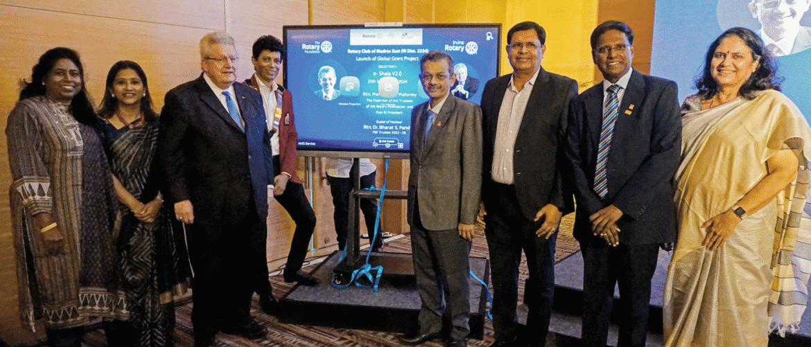 Trustee Chair visits service projects in Chennai