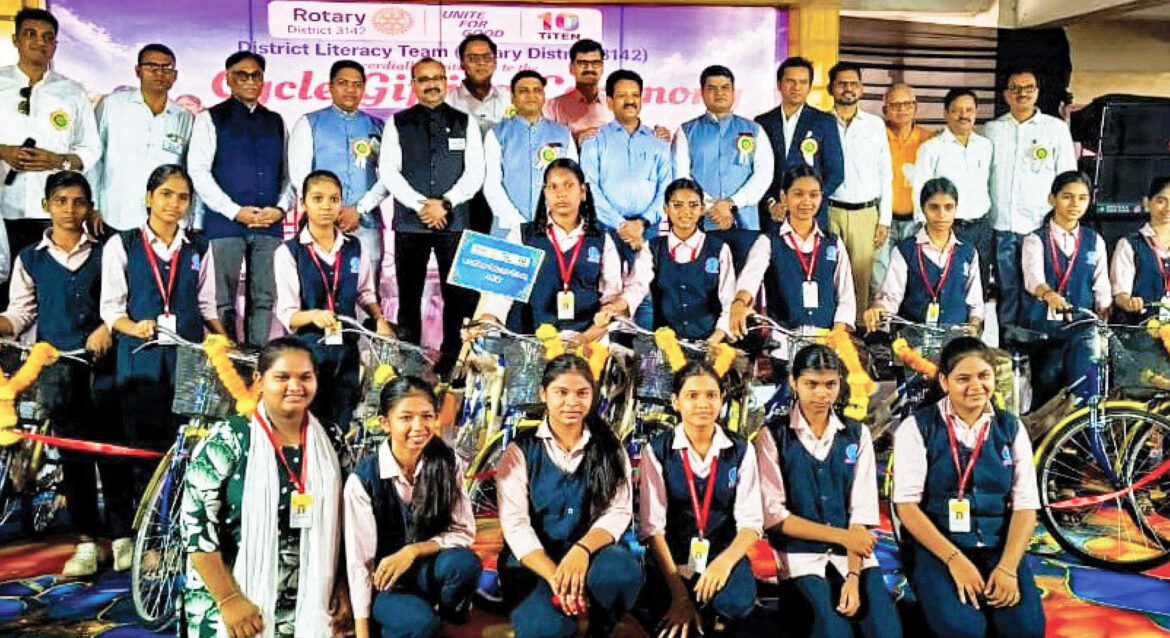 Bicycles for girls; blood for thalassaemia patients