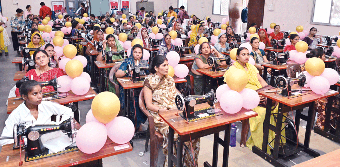 Rotary and Usha stitch together livelihoods for 70 women